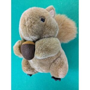 Fiesta America Wego Squirrel Plush Brown Acorn Stuffed Animal 7301 Vintage 1991